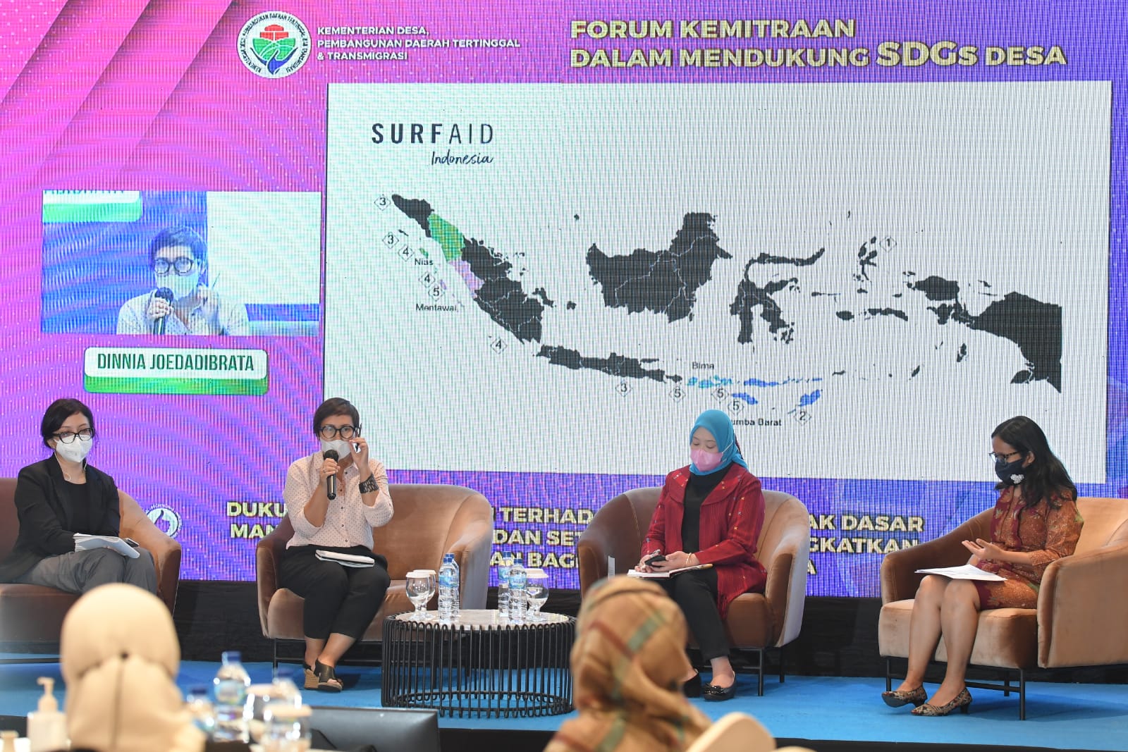 Acara Forum Kemitraan dalam Mendukung SDGs Desa di Artotel Suites Jakarta, Jumat (10/09/2021). (Istimewa)